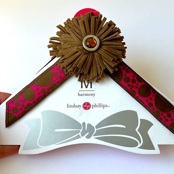 Straps by Switch Flops hot pink and brown fringe Lindsay Phillips size Small 5/6 - Picture 1 of 2